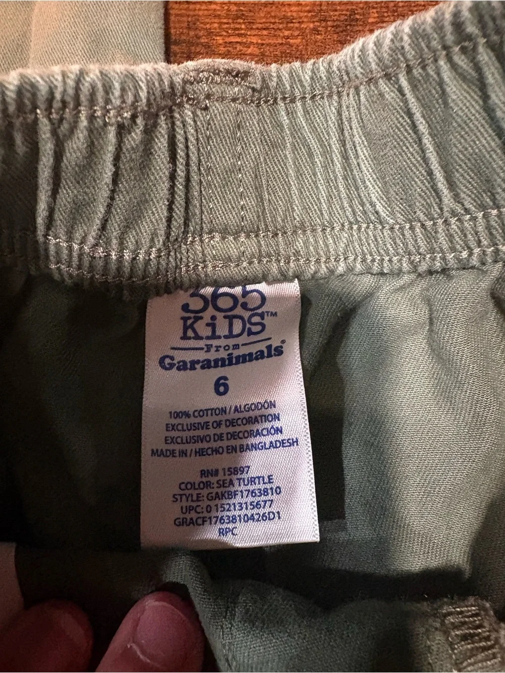 Garanimals Olive Green Kids Casual Bottoms
